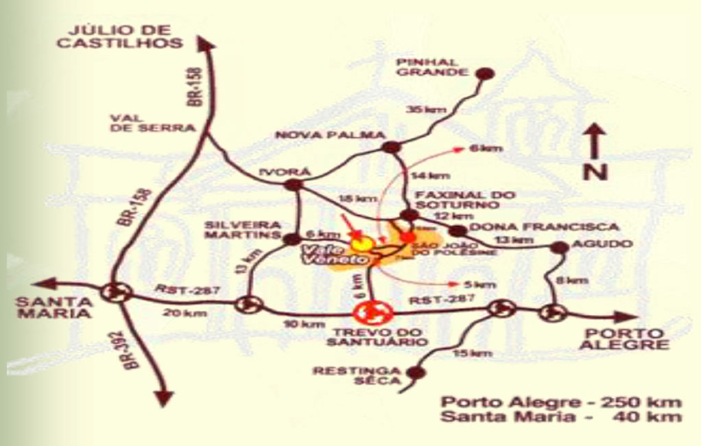 Mapa Faxinal do Soturno - RS